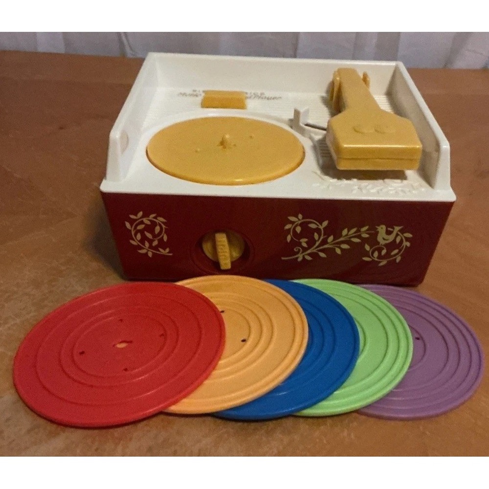 Fisher Price Music Box Record Player 2014 Complete 5 Records